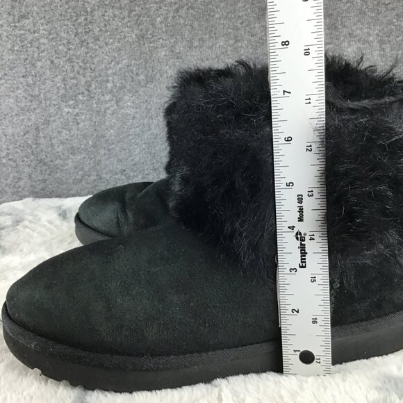 UGG Monster Ankle Hairy Women's Short Suede Boots Size 10 - Picture 9 of 12